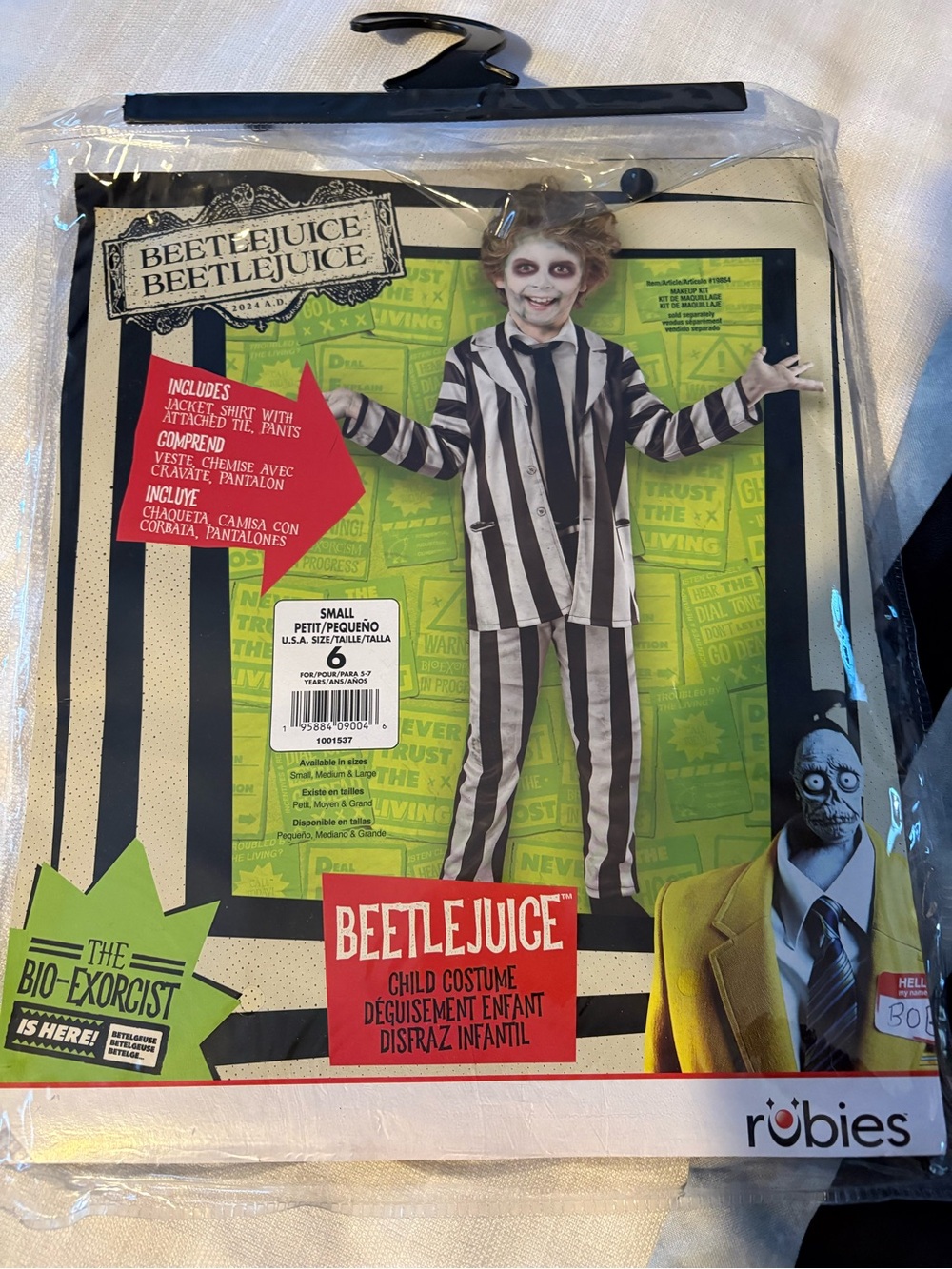 Rubie's Beetlejuice Kids Black and White Striped Costume